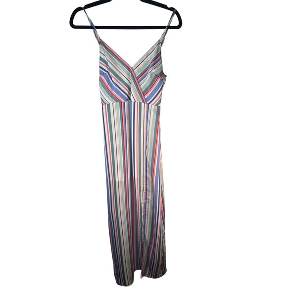 Jack By BB Dakota XS Striped Multicolor Maxi Dress With Adjustable Straps - Picture 3 of 15